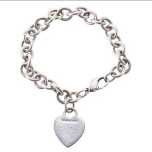 Vintage Tiffany & Co. Sterling Silver Heart Bracelet